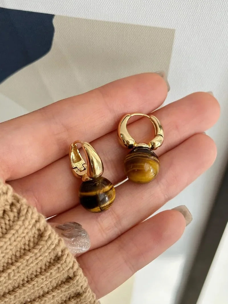 The Tiger-eye Earrings