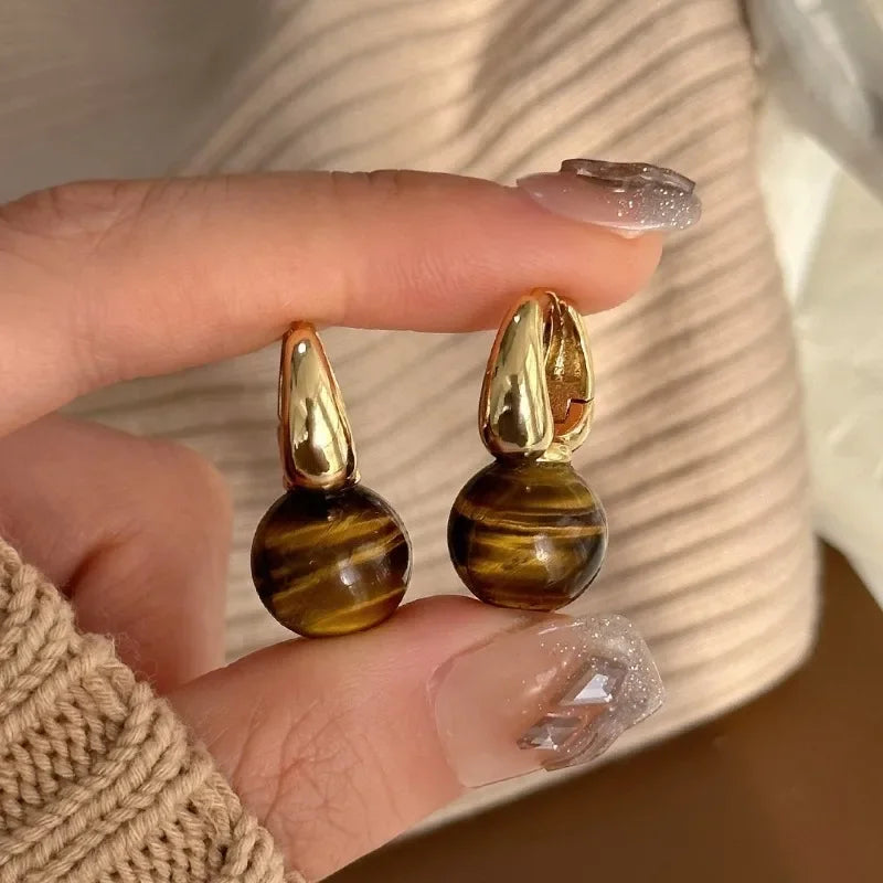 The Tiger-eye Earrings