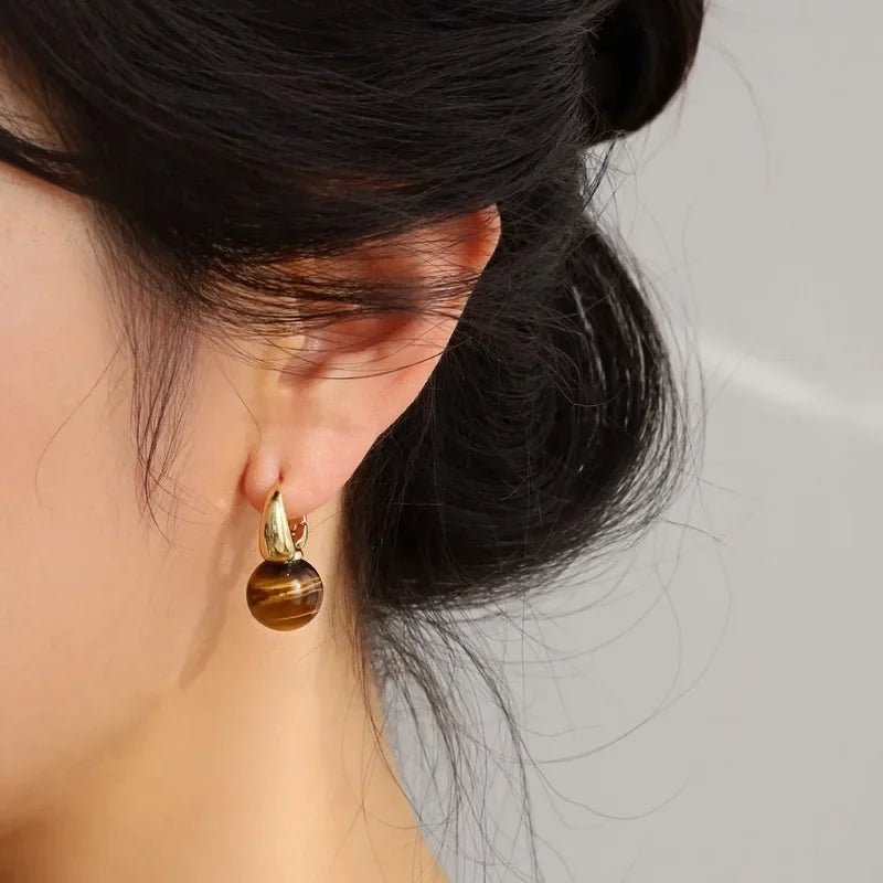 The Tiger-eye Earrings
