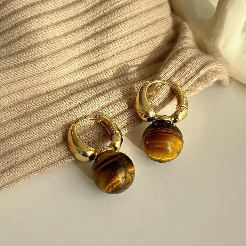 The Tiger-eye Earrings